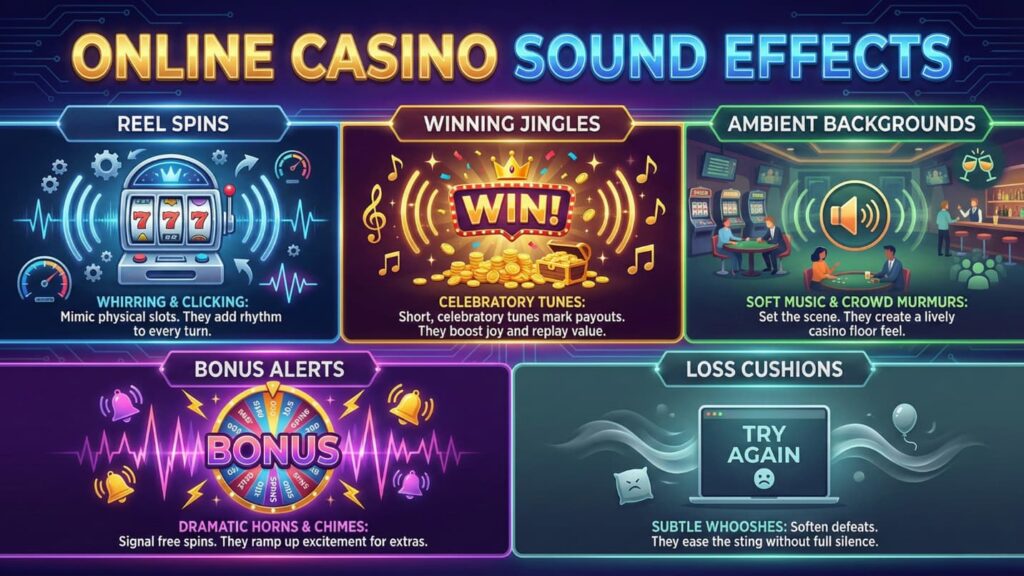 Types of Sound Effects in Online Casinos